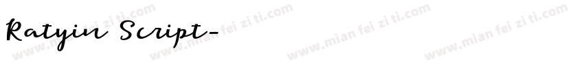Ratyin Script字体转换